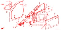 TUERTAFELN, VORNE(2D)  für Honda ACCORD 2.0 S 4 Türen 5 gang automatikgetriebe 2014