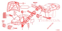 EMBLEME/WARNETIKETTEN  für Honda ACCORD DIESEL 2.2 COMFORT 4 Türen 6 gang-Schaltgetriebe 2014
