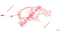 GUMMITUELLE (LATERAL) für Honda ACCORD DIESEL 2.2 COMFORT 4 Türen 6 gang-Schaltgetriebe 2014