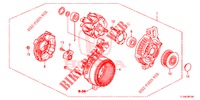 LICHTMASCHINE (DENSO) (DIESEL) für Honda ACCORD DIESEL 2.2 COMFORT 4 Türen 6 gang-Schaltgetriebe 2014