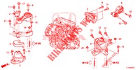 MOTORBEFESTIGUNGEN (DIESEL) (MT) für Honda ACCORD DIESEL 2.2 COMFORT 4 Türen 6 gang-Schaltgetriebe 2014
