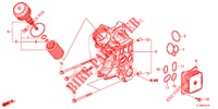 OELFILTERGEHAEUSE (DIESEL) für Honda ACCORD DIESEL 2.2 COMFORT 4 Türen 6 gang-Schaltgetriebe 2014