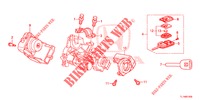 SCHLIESSZYLINDER KOMPONENTEN  für Honda ACCORD DIESEL 2.2 COMFORT 4 Türen 6 gang-Schaltgetriebe 2014