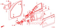 TUERTAFELN, VORNE(2D)  für Honda ACCORD DIESEL 2.2 COMFORT 4 Türen 6 gang-Schaltgetriebe 2014