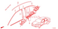 GRILL, VORNE/ZIERLEISTE  für Honda ACCORD DIESEL 2.2 COMFORT 4 Türen 5 gang automatikgetriebe 2014