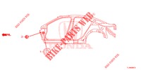 GUMMITUELLE (LATERAL) für Honda ACCORD DIESEL 2.2 COMFORT 4 Türen 5 gang automatikgetriebe 2014
