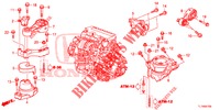 MOTORBEFESTIGUNGEN (DIESEL) (AT) für Honda ACCORD DIESEL 2.2 COMFORT 4 Türen 5 gang automatikgetriebe 2014