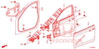 TUERTAFELN, VORNE(2D)  für Honda ACCORD DIESEL 2.2 COMFORT 4 Türen 5 gang automatikgetriebe 2014