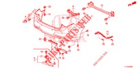 HINTERER STOSSFAENGER  für Honda ACCORD DIESEL 2.2 ELEGANCE 4 Türen 6 gang-Schaltgetriebe 2014