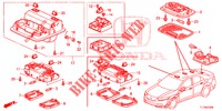 INNENLEUCHTE (1) für Honda ACCORD DIESEL 2.2 ELEGANCE 4 Türen 6 gang-Schaltgetriebe 2014