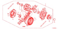 LICHTMASCHINE (DENSO) (DIESEL) für Honda ACCORD DIESEL 2.2 ELEGANCE 4 Türen 6 gang-Schaltgetriebe 2014