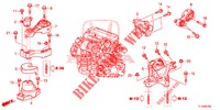 MOTORBEFESTIGUNGEN (DIESEL) (MT) für Honda ACCORD DIESEL 2.2 ELEGANCE 4 Türen 6 gang-Schaltgetriebe 2014