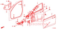 TUERTAFELN, VORNE(2D)  für Honda ACCORD DIESEL 2.2 ELEGANCE 4 Türen 6 gang-Schaltgetriebe 2014