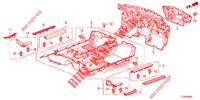 BODENMATTE/ISOLATOR  für Honda ACCORD DIESEL 2.2 ELEGANCE 4 Türen 5 gang automatikgetriebe 2014