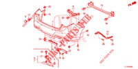 HINTERER STOSSFAENGER  für Honda ACCORD DIESEL 2.2 ELEGANCE 4 Türen 5 gang automatikgetriebe 2014