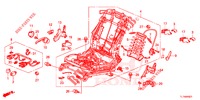 VORNE SITZKOMPONENTEN (D.) (HAUTEUR MANUELLE) für Honda ACCORD DIESEL 2.2 ELEGANCE 4 Türen 5 gang automatikgetriebe 2014