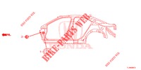 GUMMITUELLE (LATERAL) für Honda ACCORD DIESEL 2.2 ELEGANCE PACK 4 Türen 6 gang-Schaltgetriebe 2014
