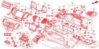 INSTRUMENT, ZIERSTUECK (COTE DE PASSAGER) (LH) für Honda ACCORD DIESEL 2.2 ELEGANCE PACK 4 Türen 6 gang-Schaltgetriebe 2014
