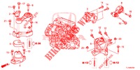 MOTORBEFESTIGUNGEN (DIESEL) (MT) für Honda ACCORD DIESEL 2.2 ELEGANCE PACK 4 Türen 6 gang-Schaltgetriebe 2014