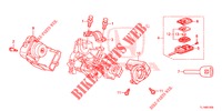 SCHLIESSZYLINDER KOMPONENTEN  für Honda ACCORD DIESEL 2.2 ELEGANCE PACK 4 Türen 6 gang-Schaltgetriebe 2014