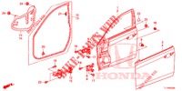 TUERTAFELN, VORNE(2D)  für Honda ACCORD DIESEL 2.2 ELEGANCE PACK 4 Türen 6 gang-Schaltgetriebe 2014