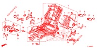 VORNE SITZKOMPONENTEN (D.) (HAUTEUR MANUELLE) für Honda ACCORD DIESEL 2.2 ELEGANCE PACK 4 Türen 6 gang-Schaltgetriebe 2014