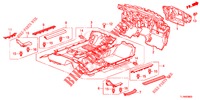 BODENMATTE/ISOLATOR  für Honda ACCORD DIESEL 2.2 ELEGANCE PACK 4 Türen 5 gang automatikgetriebe 2014