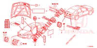 EMBLEME/WARNETIKETTEN  für Honda ACCORD DIESEL 2.2 ELEGANCE PACK 4 Türen 5 gang automatikgetriebe 2014