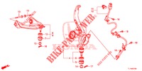GELENK, VORNE  für Honda ACCORD DIESEL 2.2 ELEGANCE PACK 4 Türen 5 gang automatikgetriebe 2014