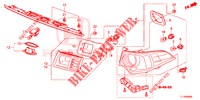 HECKLEUCHTE/KENNZEICHENBELEUCHTUNG (PGM FI)  für Honda ACCORD DIESEL 2.2 ELEGANCE PACK 4 Türen 5 gang automatikgetriebe 2014