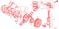 KURBELWELLE/KOLBEN (DIESEL) für Honda ACCORD DIESEL 2.2 ELEGANCE PACK 4 Türen 5 gang automatikgetriebe 2014