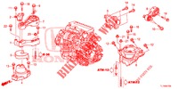 MOTORBEFESTIGUNGEN (DIESEL) (AT) für Honda ACCORD DIESEL 2.2 ELEGANCE PACK 4 Türen 5 gang automatikgetriebe 2014