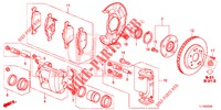 VORDERRADBREMSE (1) für Honda ACCORD DIESEL 2.2 ELEGANCE PACK 4 Türen 5 gang automatikgetriebe 2014
