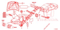 EMBLEME/WARNETIKETTEN  für Honda ACCORD DIESEL 2.2 EXECUTIVE 4 Türen 6 gang-Schaltgetriebe 2014