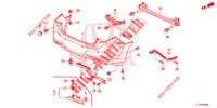 HINTERER STOSSFAENGER  für Honda ACCORD DIESEL 2.2 EXECUTIVE 4 Türen 6 gang-Schaltgetriebe 2014