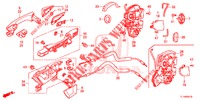 TUERSCHLOESSER, HINTEN/AEUSSERER GRIFF  für Honda ACCORD DIESEL 2.2 EXECUTIVE 4 Türen 6 gang-Schaltgetriebe 2014