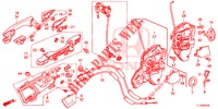 TUERSCHLOESSER, VORNE/AEUSSERER GRIFF  für Honda ACCORD DIESEL 2.2 EXECUTIVE 4 Türen 6 gang-Schaltgetriebe 2014