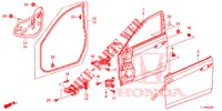 TUERTAFELN, VORNE(2D)  für Honda ACCORD DIESEL 2.2 EXECUTIVE 4 Türen 6 gang-Schaltgetriebe 2014