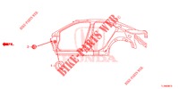 GUMMITUELLE (LATERAL) für Honda ACCORD DIESEL 2.2 LUXURY 4 Türen 5 gang automatikgetriebe 2014