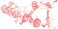 KURBELWELLE/KOLBEN (DIESEL) für Honda ACCORD DIESEL 2.2 LUXURY 4 Türen 5 gang automatikgetriebe 2014