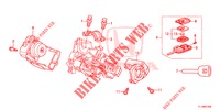 SCHLIESSZYLINDER KOMPONENTEN  für Honda ACCORD DIESEL 2.2 LUXURY 4 Türen 5 gang automatikgetriebe 2014