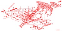 BODENMATTE/ISOLATOR  für Honda ACCORD DIESEL 2.2 EXECUTIVE H 4 Türen 6 gang-Schaltgetriebe 2014