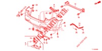 HINTERER STOSSFAENGER  für Honda ACCORD DIESEL 2.2 EXECUTIVE H 4 Türen 6 gang-Schaltgetriebe 2014