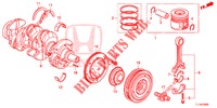 KURBELWELLE/KOLBEN (DIESEL) für Honda ACCORD DIESEL 2.2 EXECUTIVE H 4 Türen 6 gang-Schaltgetriebe 2014