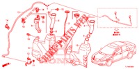 WINDSCHUTZSCHEIBENWASCHER (2D)  für Honda ACCORD DIESEL 2.2 EXECUTIVE H 4 Türen 6 gang-Schaltgetriebe 2014
