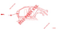 GUMMITUELLE (LATERAL) für Honda ACCORD DIESEL 2.2 S 4 Türen 6 gang-Schaltgetriebe 2014