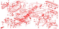 HINTERE ABLAGE/SEITENVERKLEIDUNG (4D)  für Honda ACCORD DIESEL 2.2 S 4 Türen 6 gang-Schaltgetriebe 2014