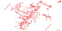 HINTERER STOSSFAENGER  für Honda ACCORD DIESEL 2.2 S 4 Türen 6 gang-Schaltgetriebe 2014
