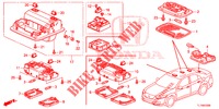 INNENLEUCHTE (1) für Honda ACCORD DIESEL 2.2 S 4 Türen 6 gang-Schaltgetriebe 2014