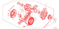 LICHTMASCHINE (DENSO) (DIESEL) für Honda ACCORD DIESEL 2.2 S 4 Türen 6 gang-Schaltgetriebe 2014